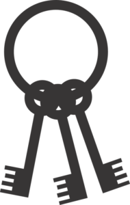 skeleton keys silhouette