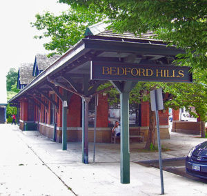 Train platform in Bedford Hills, NY