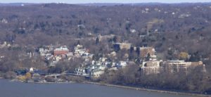 The Dobbs Ferry, New York skyline